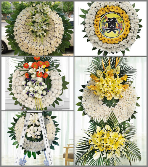 山东济宁任城区安居街道火东村花圈速递